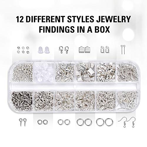 ISSEVE Jewelry Making Supplies Kit with 12 Styles Jewelry Findings...