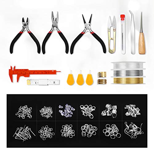 ISSEVE Jewelry Making Supplies Kit with 12 Styles Jewelry Findings...