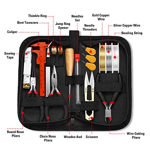 ISSEVE Jewelry Making Supplies Kit with 12 Styles Jewelry Findings...