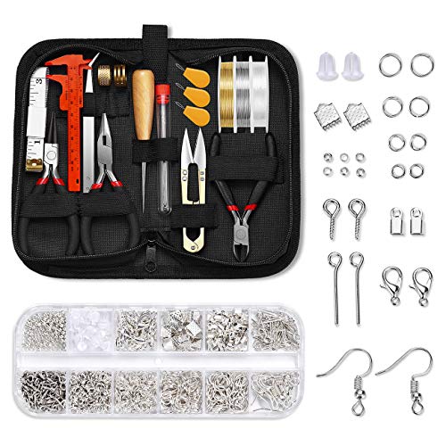 ISSEVE Jewelry Making Supplies Kit with 12 Styles Jewelry Findings...