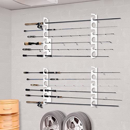 Iswabard Fishing Rod Holders for Garage Fishing Pole Holders Metal...