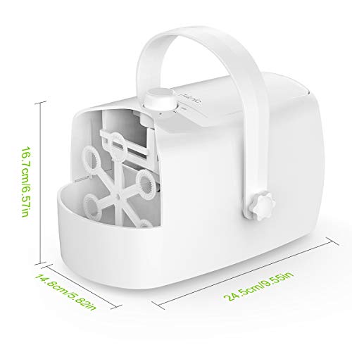iTeknic Bubble Machine, Automatic Bubble Blower, Portable Auto Bub...