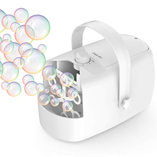 iTeknic Bubble Machine, Automatic Bubble Blower, Portable Auto Bub...