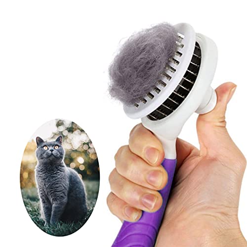 Cat Grooming Brush, Self Cleaning Slicker Brushes for Dogs Cats Pe...