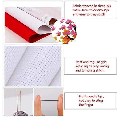 Counted Cross Stitch Kits 21x21 inch Holiday Gift Easy Cross-Stitc...