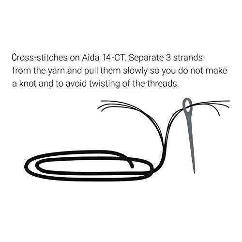 Counted Cross Stitch Kits 21x21 inch Holiday Gift Easy Cross-Stitc...