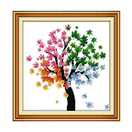 Counted Cross Stitch Kits 21x21 inch Holiday Gift Easy Cross-Stitc...