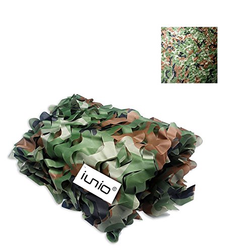 iunio Camouflage Netting Camo Net Blinds for Sunshade Camping Shoo...