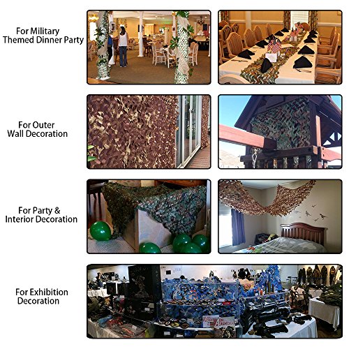 iunio Camouflage Netting Camo Net Blinds for Sunshade Camping Shoo...