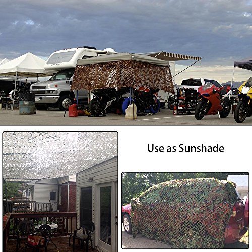 iunio Camouflage Netting Camo Net Blinds for Sunshade Camping Shoo...