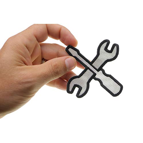 Wrench and Screwdriver Iron on Patch - 3x3 inch