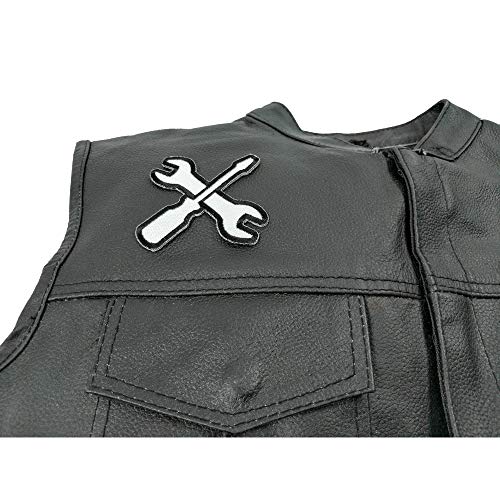 Wrench and Screwdriver Iron on Patch - 3x3 inch