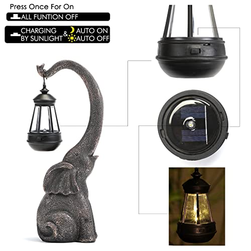 IVCOOLE 15 inch Outdoor Sculpture Figurine Statue Christmas Gifts ...