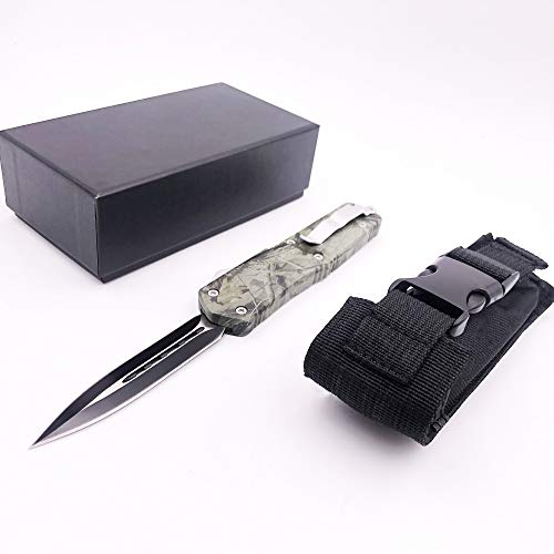 IVTT SHAUNGREN Green EDC Double Action Knife Safety Tactical Pocke...