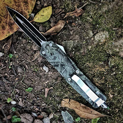 IVTT SHAUNGREN Green EDC Double Action Knife Safety Tactical Pocke...