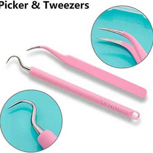 iVyne Berry and 2 PCs Vinyl Weeding Tool Kit Includes Suctioned Sc...