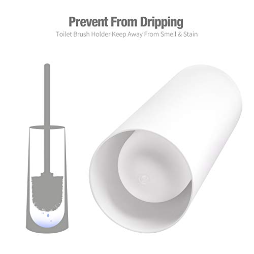 IXO Toilet Brush and Holder, 2 Pack Toilet Brush with 304 Stainles...