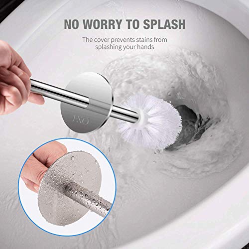 IXO Toilet Brush and Holder, 2 Pack Toilet Brush with 304 Stainles...