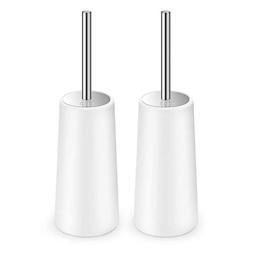 IXO Toilet Brush and Holder, 2 Pack Toilet Brush with 304 Stainles...