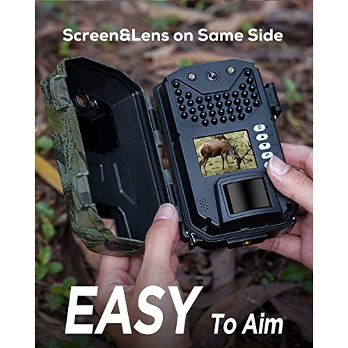 iZEEKER Trail Camera 20MP 1080P, Game Cameras with 940nm No Glow I...