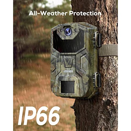 iZEEKER Trail Camera 20MP 1080P, Game Cameras with 940nm No Glow I...