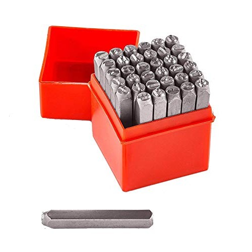 Vector Number & Capital Letter Punch Set 36 Pc 6mm 1/4: 09098
