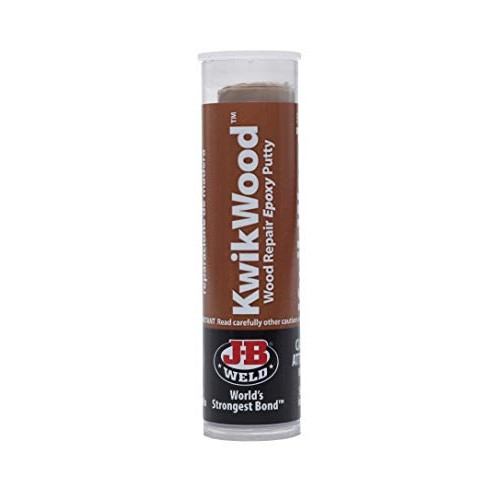J-B Weld 8257 KwikWood Wood Repair Epoxy Putty Stick- 3.5 inch, Tan