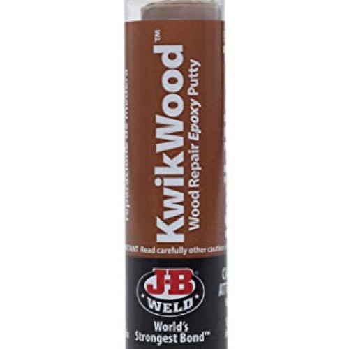 J-B Weld 8257 KwikWood Wood Repair Epoxy Putty Stick- 3.5 inch, Tan