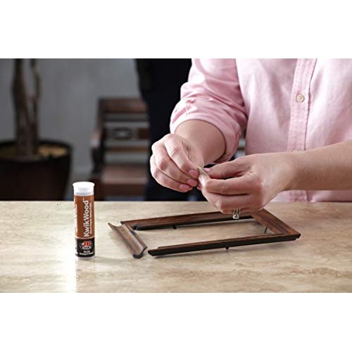 J-B Weld 8257 KwikWood Wood Repair Epoxy Putty Stick- 3.5 inch, Tan