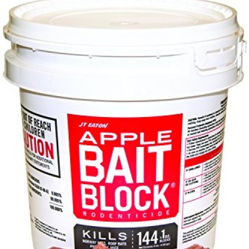 JT Eaton 709-AP Bait Block Rodenticide Anticoagulant Bait, Apple F...