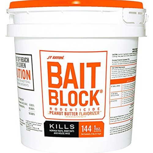 JT Eaton 719-PN Bait Block Peanut Butter Flavor Rodenticide Pack ...