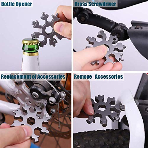 Snowflake Multitool, Upgraded 19-in-1 Multi Tool Durable Stainless...