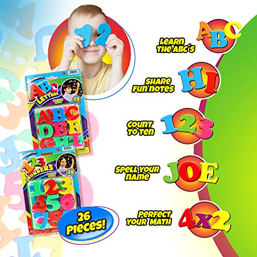 ABC Magnetic Letters Party Favor Bundle 24 Packs Assorted 16&8 b...