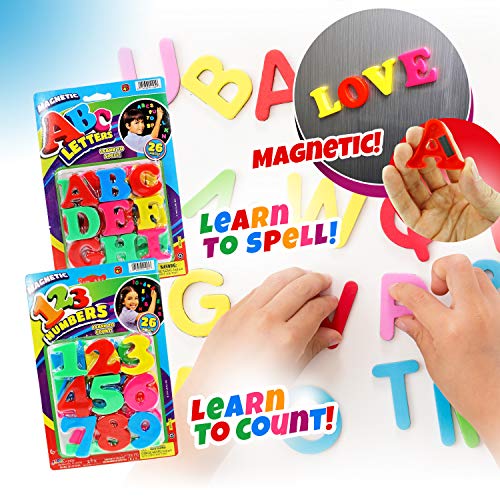 ABC Magnetic Letters Party Favor Bundle 24 Packs Assorted 16&8 b...