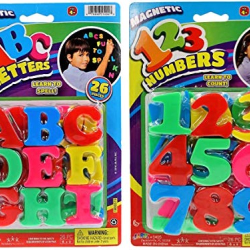 ABC Magnetic Letters Party Favor Bundle 24 Packs Assorted 16&8 b...