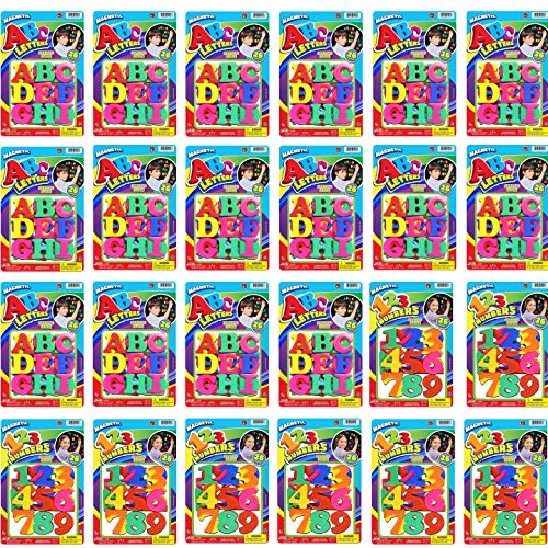 ABC Magnetic Letters Party Favor Bundle 24 Packs Assorted 16&8 b...