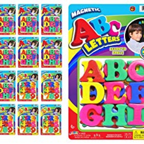 ABC Magnetic Letters Party Favor Bundle 24 Packs Assorted 16&8 b...