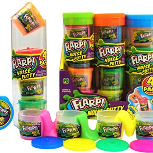 JA-RU 4 Flarp Putty Toys Mini and 1 Whoopee Cushion Self-Inflating...