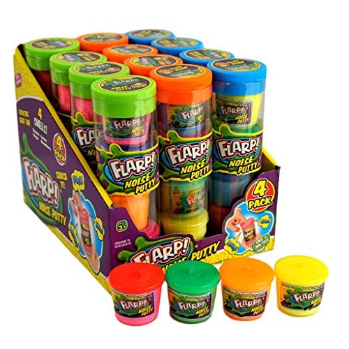 JA-RU 4 Flarp Putty Toys Mini and 1 Whoopee Cushion Self-Inflating...