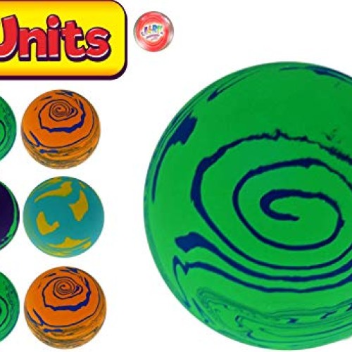 JA-RU Super Sky HI Bounce Balls Swirl Color Bouncing Ball 2.3 6 ...