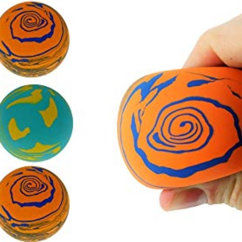 JA-RU Super Sky HI Bounce Balls Swirl Color Bouncing Ball 2.3 6 ...