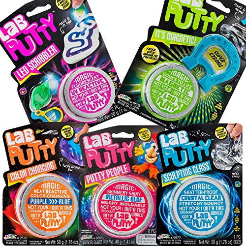 Lab Putty Assorted, Its Magnetic, Heat Sensitive, Crystal Clear, U...