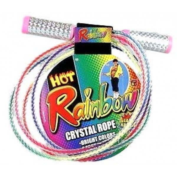 Rainbow Crystal Jump Rope 7ft Deluxe 1 Pack Assorted Colors Jump R...