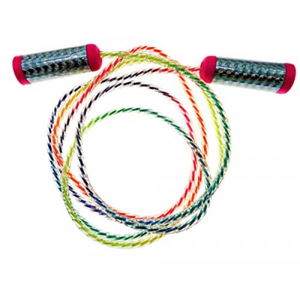 Rainbow Crystal Jump Rope 7ft Deluxe 1 Pack Assorted Colors Jump R...