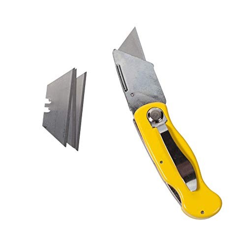 Jacent Deluxe Pocket Utility Knife With 5 Extra Blades, 1 Pack