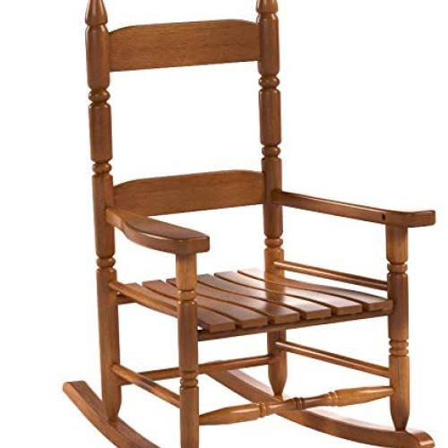 Jack-Post KN-10N Classic Childs Porch Rocker Natural Laquer Oak