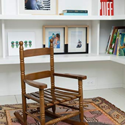 Jack-Post KN-10N Classic Childs Porch Rocker Natural Laquer Oak
