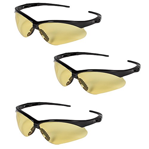 Jackson Safety 25659 Nemesis Safety Glasses 3000359 3 Pair Blac...