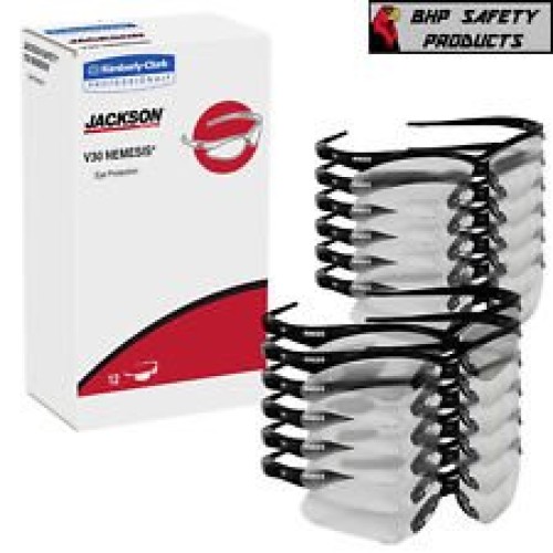 Jackson 3000355 KC 25679 Nemesis Safety Glasses Black Frame Clear ...