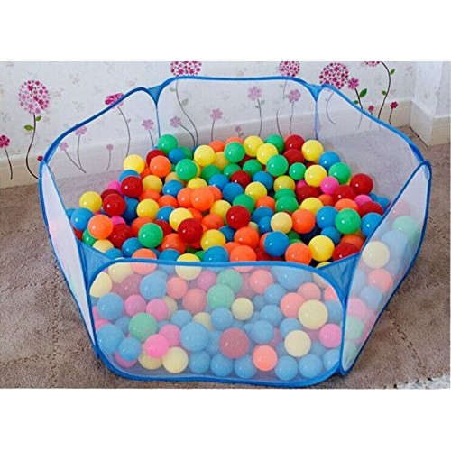 Jacone Portable Cute Hexagon Playpen Children Ball Pit ,Indoor and...
